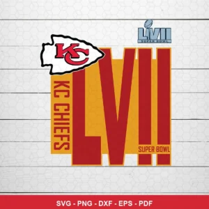 modern minimalist with bold typography and team logo Chiefs logo SVG for Cricut and Silhouette
