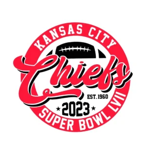 bold and modern with a vintage touch Chiefs logo SVG design showing excitement and pride for Cricut and Silhouette cutting machines