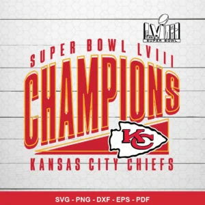 modern, clean, typographic with minimal graphic elements Chiefs SVG expressing celebration/pride for Cricut and Silhouette