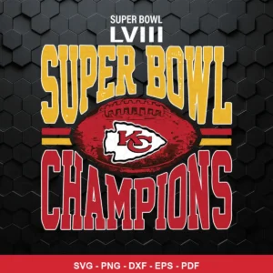 modern sports graphic with bold typography and textured elements Chiefs SVG for Cricut and Silhouette