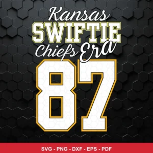modern sports typography with a subtle honeycomb texture background Chiefs player SVG for Cricut and Silhouette