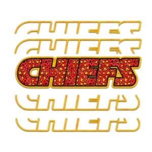 bold and modern with a vintage flair Chiefs classic SVG design showing excitement and pride for Cricut and Silhouette cutting machines