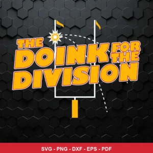 modern, minimalist graphic with bold typography and simple football goalpost illustration Chiefs SVG for cutting machines