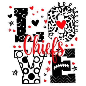 modern and playful with a touch of vintage Chiefs classic SVG design showing excitement and pride for Cricut and Silhouette cutting machines