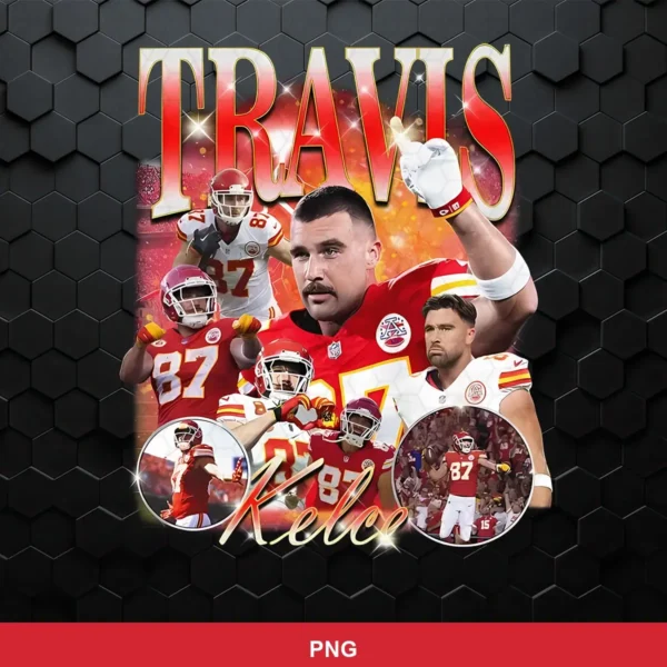 modern digital collage with realistic player images and bold typography Chiefs player SVG for Cricut and Silhouette