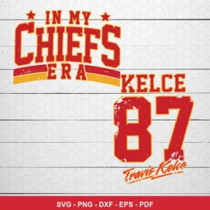 modern sports typography with distressed vintage texture Chiefs player SVG for Cricut and Silhouette
