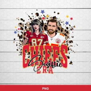 modern cartoon style with bold colors and graphic splatter background Chiefs player SVG for Cricut and Silhouette