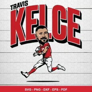 modern cartoon caricature style with bold typography Chiefs SVG expressing celebration/pride for Cricut and Silhouette