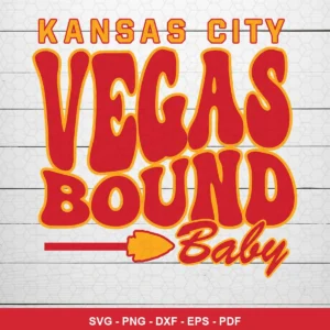 modern cartoon style with bold, playful typography Chiefs SVG expressing excitement/celebration for Cricut and Silhouette