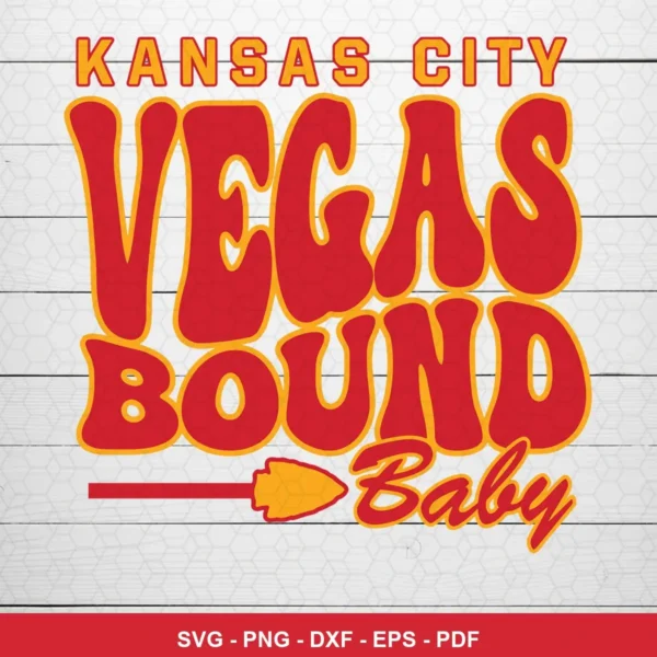modern cartoon style with bold, playful typography Chiefs SVG expressing excitement/celebration for Cricut and Silhouette