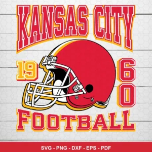 vintage, classic sports logo style vintage Chiefs SVG expressing nostalgia, team pride for Cricut and Silhouette
