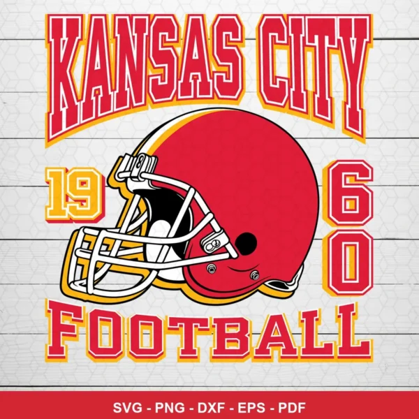 vintage, classic sports logo style vintage Chiefs SVG expressing nostalgia, team pride for Cricut and Silhouette