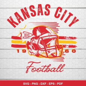 vintage, distressed, bold graphic vintage Chiefs SVG expressing nostalgia and team pride for Cricut and Silhouette