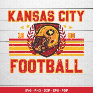 vintage, distressed, classic sports emblem vintage Chiefs SVG expressing nostalgia and team pride for Cricut and Silhouette