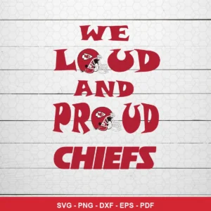 simple, text-based with minimal graphic elements Chiefs SVG expressing team pride and spirit for Cricut and Silhouette