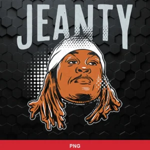 modern cartoon portrait with halftone dot effects and bold typography Nfl SVG for Cricut and Silhouette