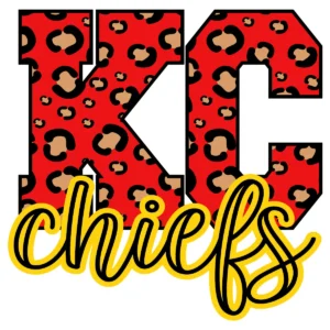 bold and modern with a playful twist Chiefs classic SVG design showing excitement for Cricut and Silhouette cutting machines