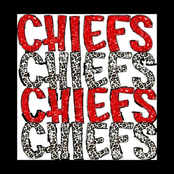 bold and modern with a playful twist Chiefs classic SVG design showing excitement for Cricut and Silhouette cutting machines
