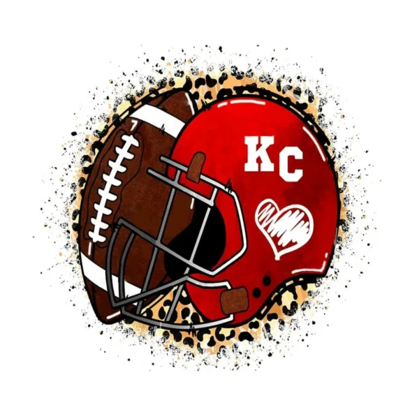 vintage and bold with playful elements Chiefs helmet SVG design showing excitement and pride for Cricut and Silhouette cutting machines