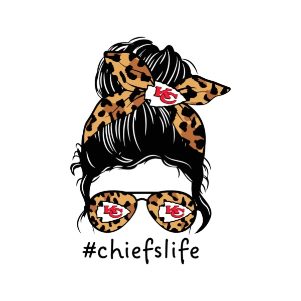 modern with a playful twist Chiefs classic SVG design showing excitement and pride for Cricut and Silhouette cutting machines