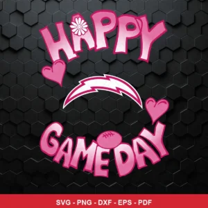 modern cartoon style with playful and bold typography Nfl SVG expressing positive, celebratory for Cricut and Silhouette