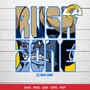 modern cartoon style with bold typography and team-themed character illustration Nfl SVG for Cricut and Silhouette
