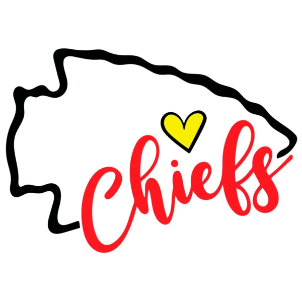 modern and bold with a playful touch Chiefs classic SVG design showing excitement and pride for Cricut and Silhouette cutting machines
