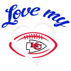 modern with a playful twist Chiefs classic SVG design showing excitement and pride for Cricut and Silhouette cutting machines