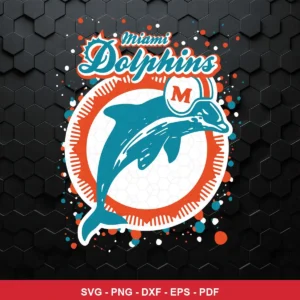 modern, vibrant logo with splash artwork Nfl logo SVG expressing team pride and vibrancy for Cricut and Silhouette