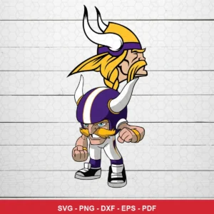 cartoon, modern, bold lines with a clean vector style Nfl SVG expressing neutral, team pride for Cricut and Silhouette