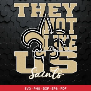 modern, bold typography with a clean, minimalistic background Saints SVG for Cricut and Silhouette