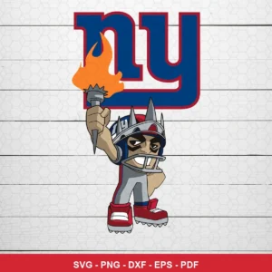 modern cartoon style with bold lines and vibrant colors Nfl SVG expressing pride and victory for Cricut and Silhouette