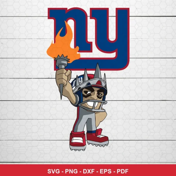 modern cartoon style with bold lines and vibrant colors Nfl SVG expressing pride and victory for Cricut and Silhouette