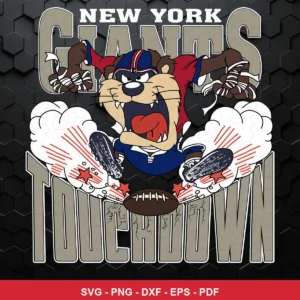 cartoon, bold, dynamic Nfl SVG expressing celebration and energy for Cricut and Silhouette
