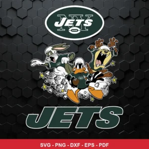 cartoon, modern with classic Looney Tunes characters Nfl SVG expressing team pride and energy for Cricut and Silhouette