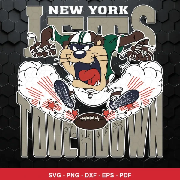cartoon, modern sports mascot style with bold outlines and dynamic action lines Nfl SVG for Cricut and Silhouette