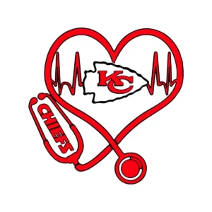 modern and bold with a playful twist Chiefs classic SVG design showing excitement and pride for Cricut and Silhouette cutting machines