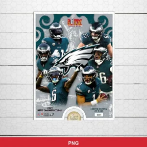 modern photographic collage with digital graphic elements Eagles player SVG for Cricut and Silhouette