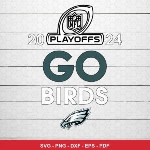 modern, clean, minimalistic typography-based design Eagles player SVG featuring nfl logo for Cricut and Silhouette