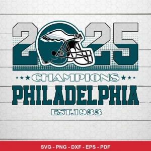 modern sports graphic with clean lines and bold typography Eagles player SVG for Cricut and Silhouette