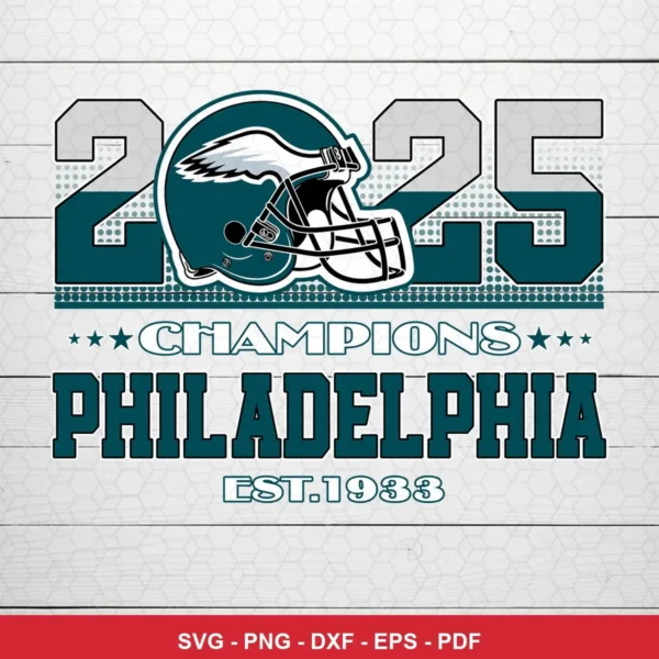 modern sports graphic with clean lines and bold typography Eagles player SVG for Cricut and Silhouette