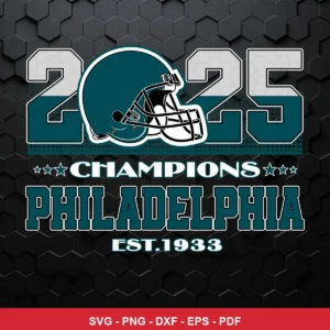 modern, clean sports graphic with bold typography and a hexagonal textured background Eagles player SVG for cutting machines