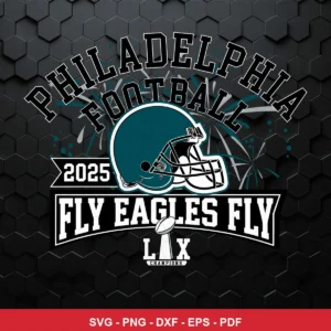 modern sports logo style with clean lines and bold typography Eagles player SVG for Cricut and Silhouette