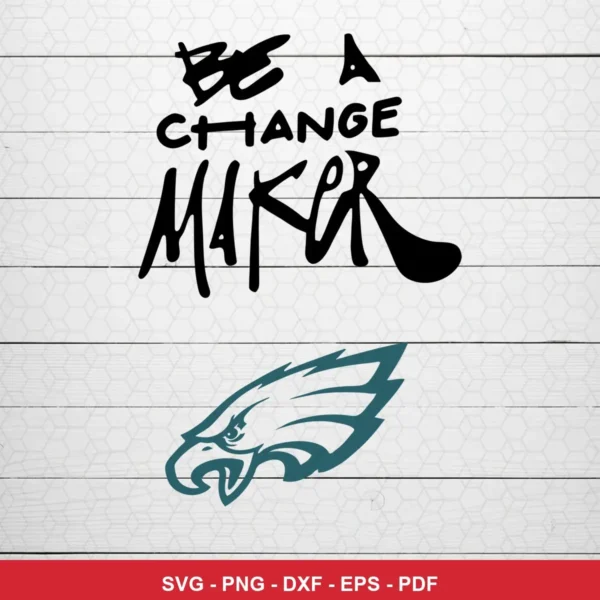 minimalist, modern typography with a clean sports logo Eagles logo SVG for Cricut and Silhouette