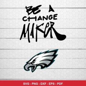 modern minimalist with bold typography and a clean sports logo Eagles logo SVG for Cricut and Silhouette