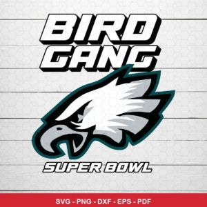 modern, clean, minimalistic sports logo style Eagles logo SVG expressing team pride and unity for Cricut and Silhouette