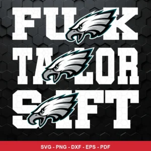 bold, modern typography with team logos integrated into text Eagles logo SVG for Cricut and Silhouette
