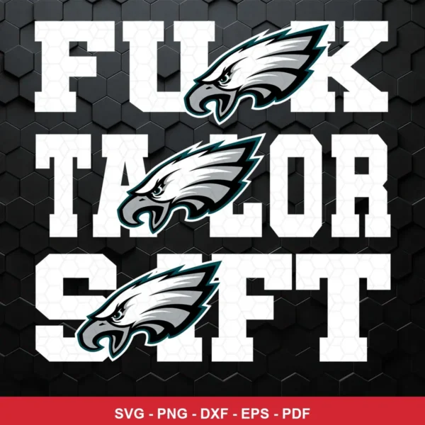 bold, modern typography with team logos integrated into text Eagles logo SVG for Cricut and Silhouette