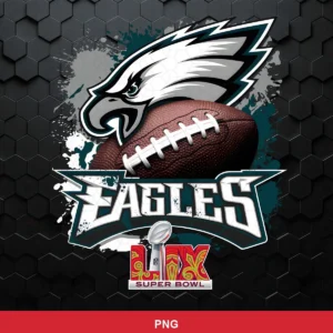 modern, bold sports logo with grunge splatter background Eagles logo SVG for Cricut and Silhouette