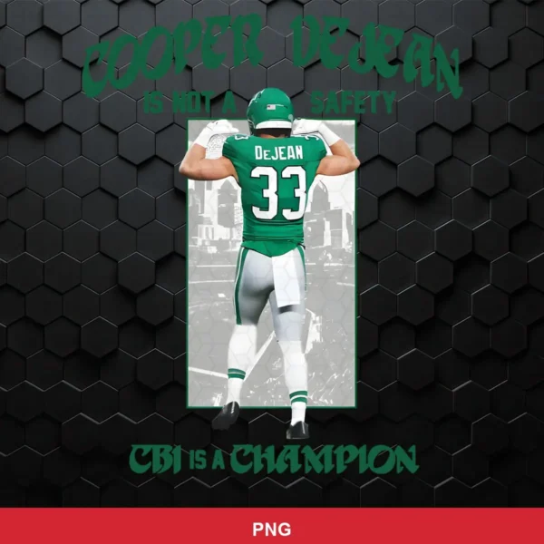 modern photographic with stylized text overlay Eagles player SVG expressing pride and affirmation for Cricut and Silhouette